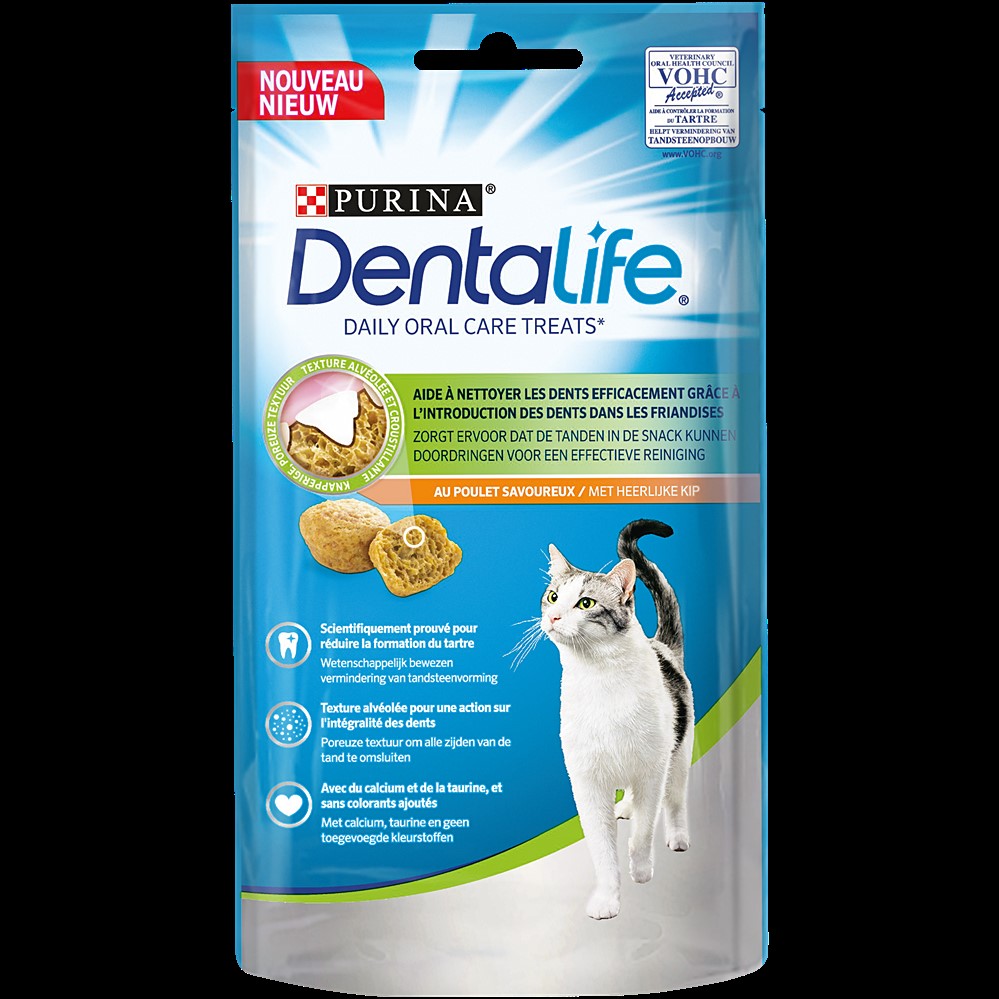 Friandises Chat Poulet 40gr - PURINA DENTALIFE
